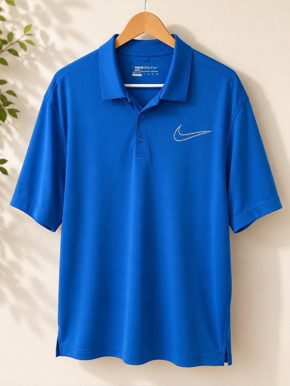 Nike Men’s Royal Blue Golf Polo with Dotted Swoosh XXL performance athletic